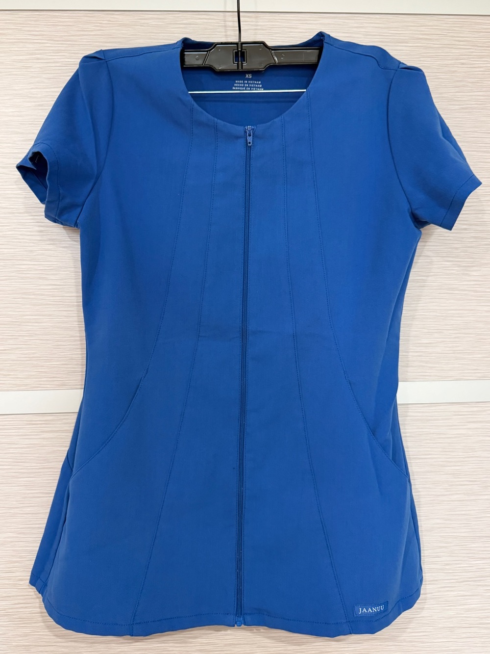 JAANU Blue Scrub Top in XS